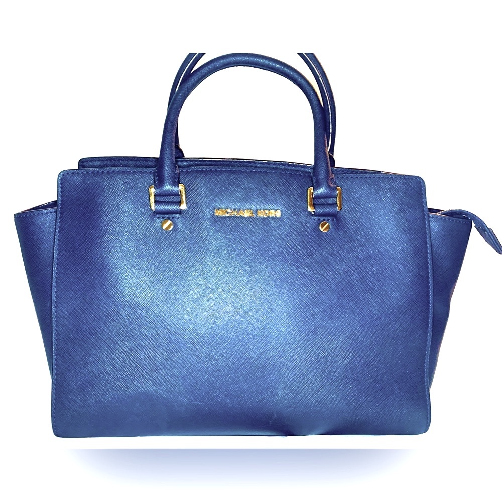 Super Cute Michael Kors Tote Navy Blue